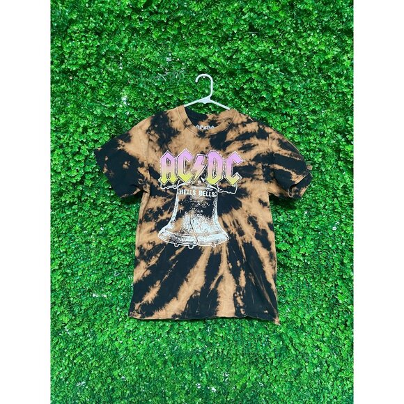 Vintage Reworked AC/DC Hell's Bells T-shirt - Adult Mens Medium - R52 - Picture 1 of 2